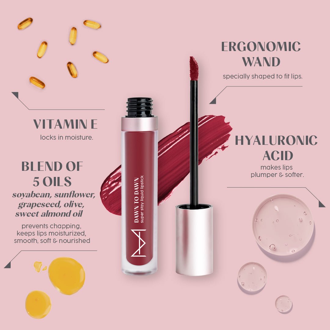 Dawn To Dawn Super Stay Liquid Matte Lipstick - Cherry Cola - House Of Makeup