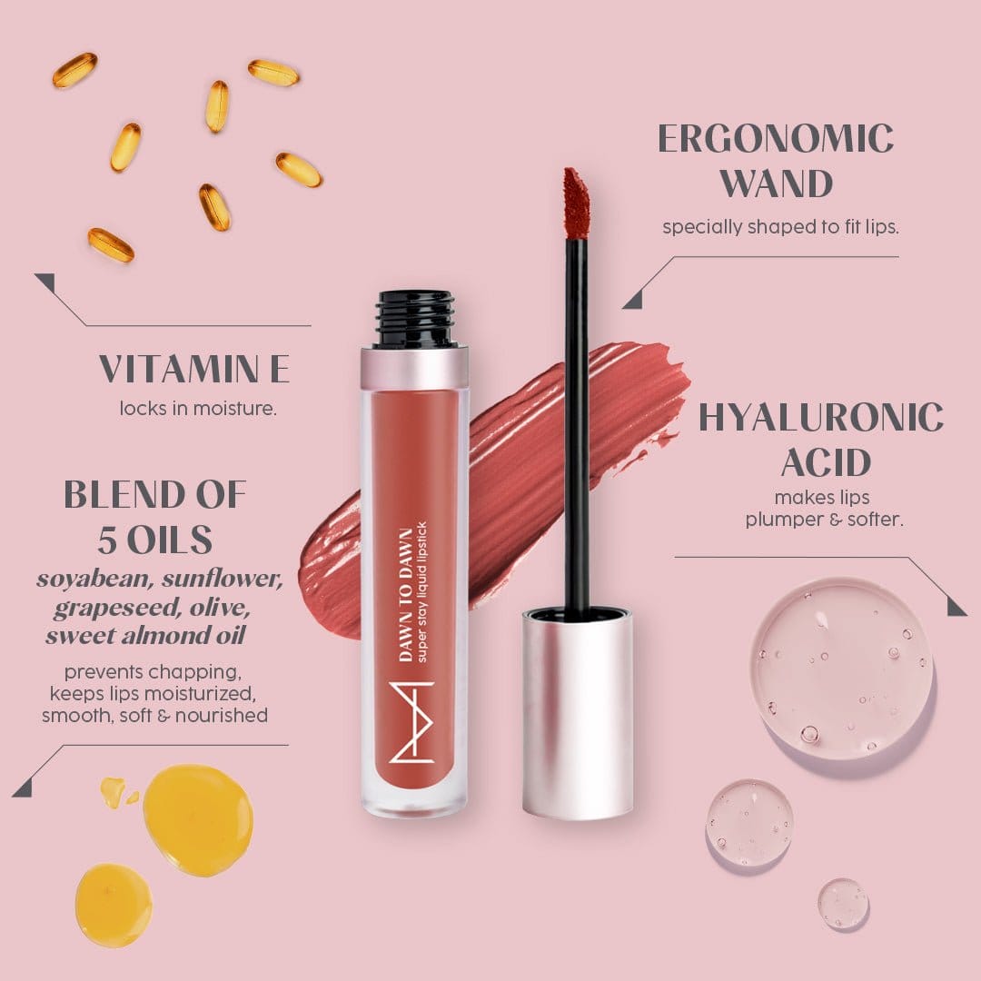 Dawn To Dawn Super Stay Liquid Matte Lipstick - Cinnamon Blush - House Of Makeup