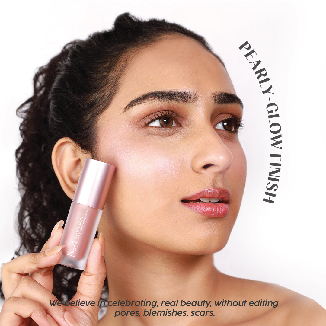Starry Night Pearly-Glow Liquid Highlighter: Fair-To-Light Skin Tone (Meteorite)