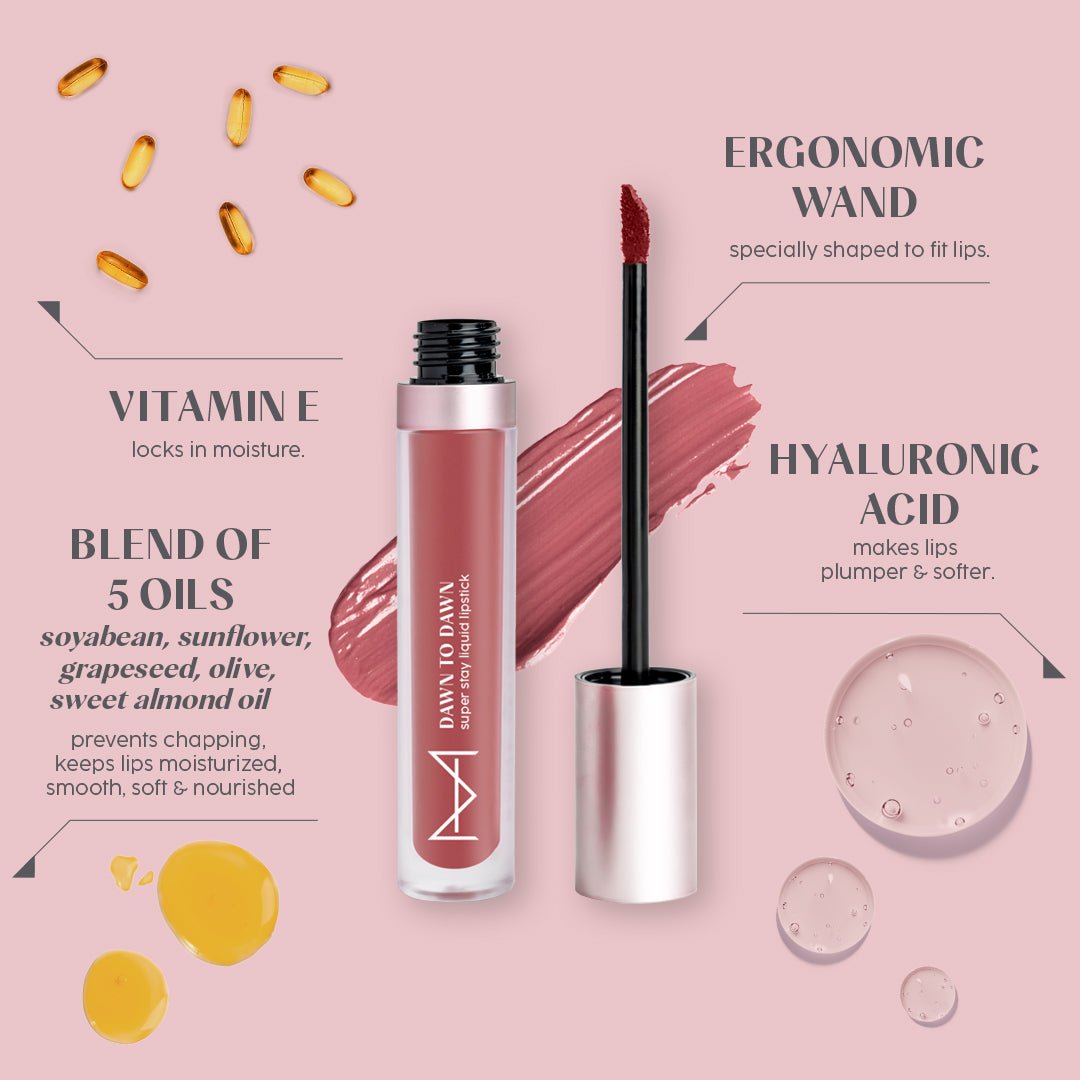 Dawn To Dawn Super Stay Liquid Matte Lipstick - Peach Pie - House Of Makeup