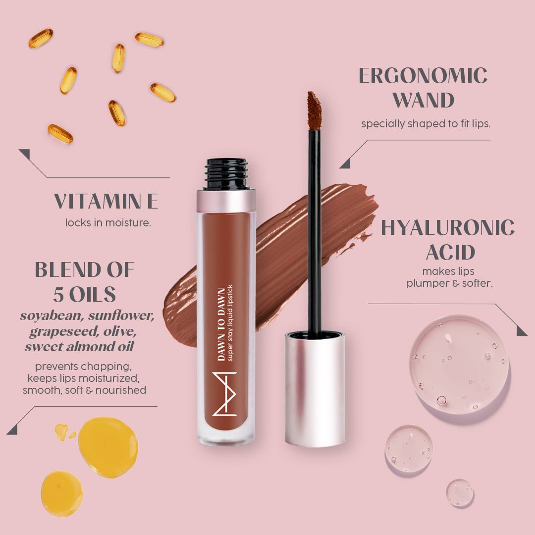 Dawn To Dawn Super Stay Liquid Matte Lipstick - Hot Chocolate - House Of Makeup