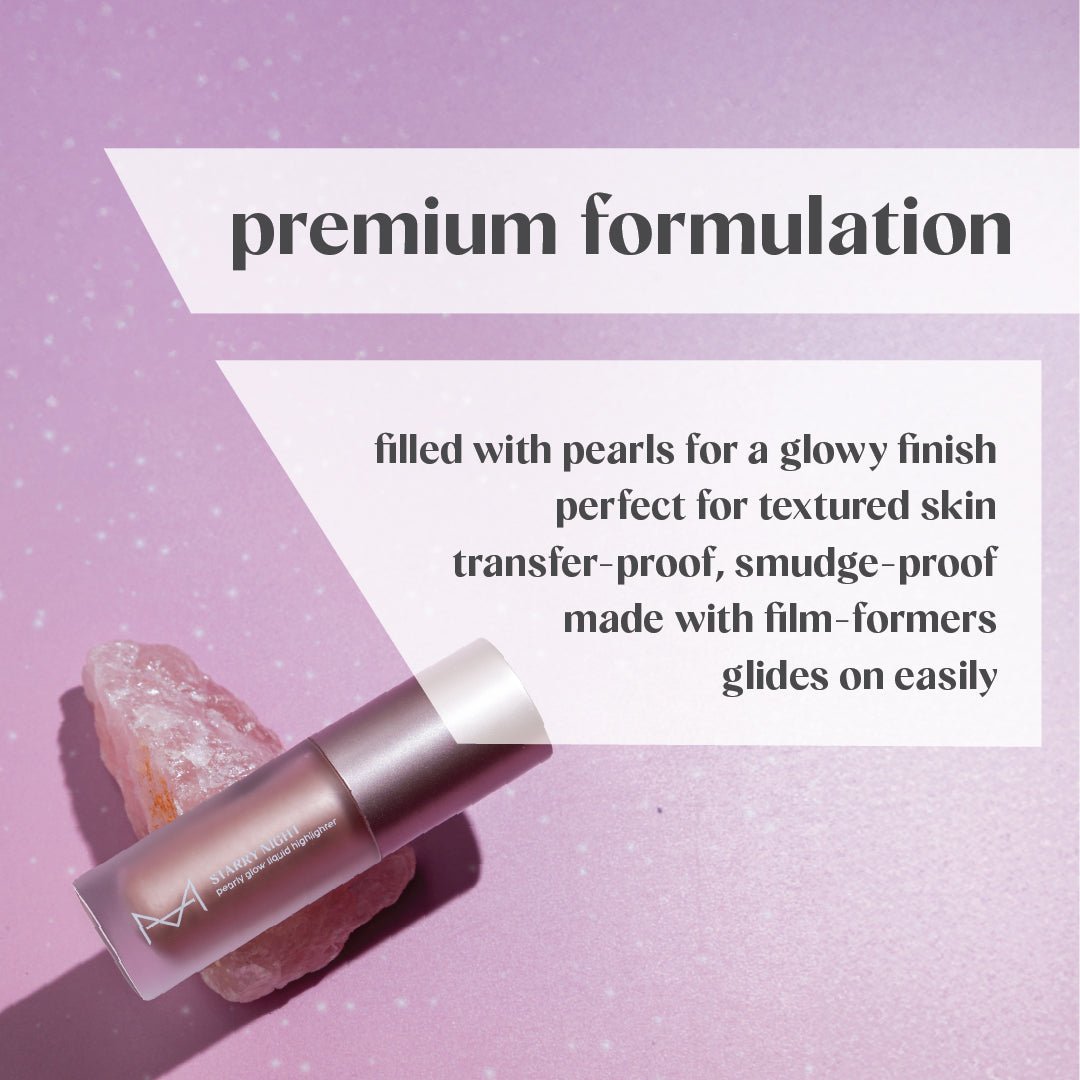 Starry Night Pearly - Glow Liquid Highlighter: Medium - To - Deep Skin Tone (Starburst) - House Of Makeup