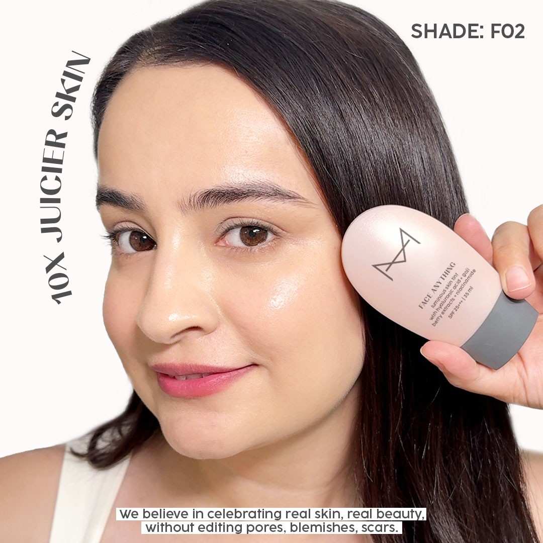 Face Anything Luminous Skin Tint For Glass Skin: Fair Skin Tone (F - 02) - House Of Makeup