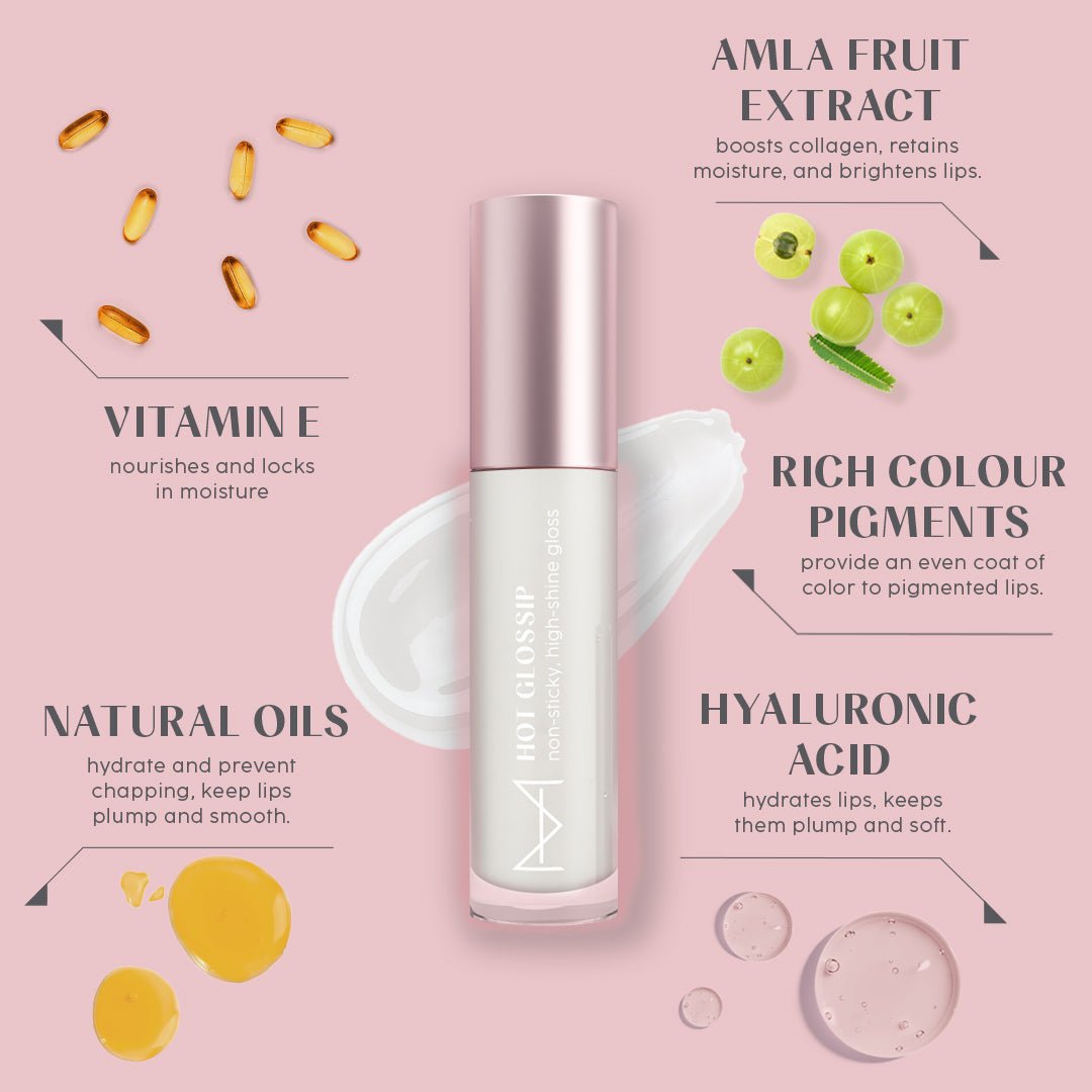 Hot Glossip Non - Sticky, High - Shine Gloss – Naked Truth - House Of Makeup