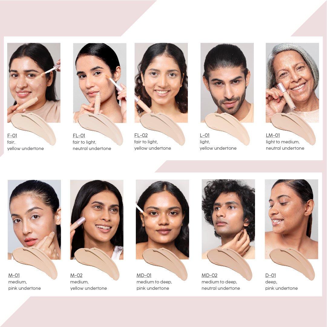 Zoom In Crease - Free, Creamy Concealer - M01 (Pink Undertone) - House Of Makeup