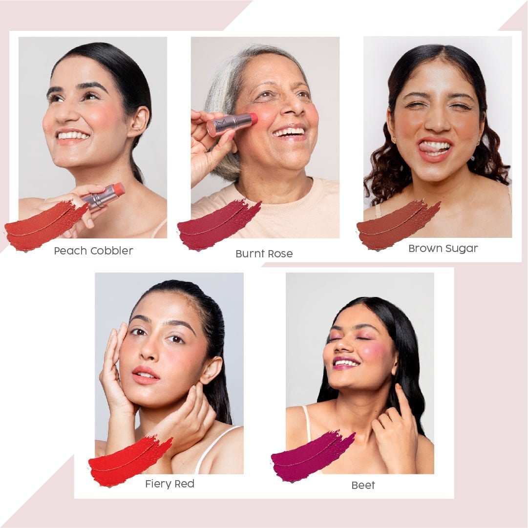 Dab N Glow Easy - Blend Lip + Cheek Tint - Burnt Rose - House Of Makeup