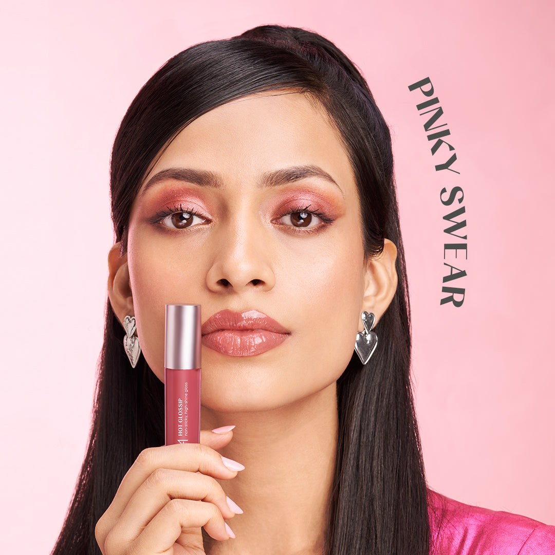 House Of Makeup Hot Glossip Non-Sticky, High-Shine Lip Gloss – Pinky Swear