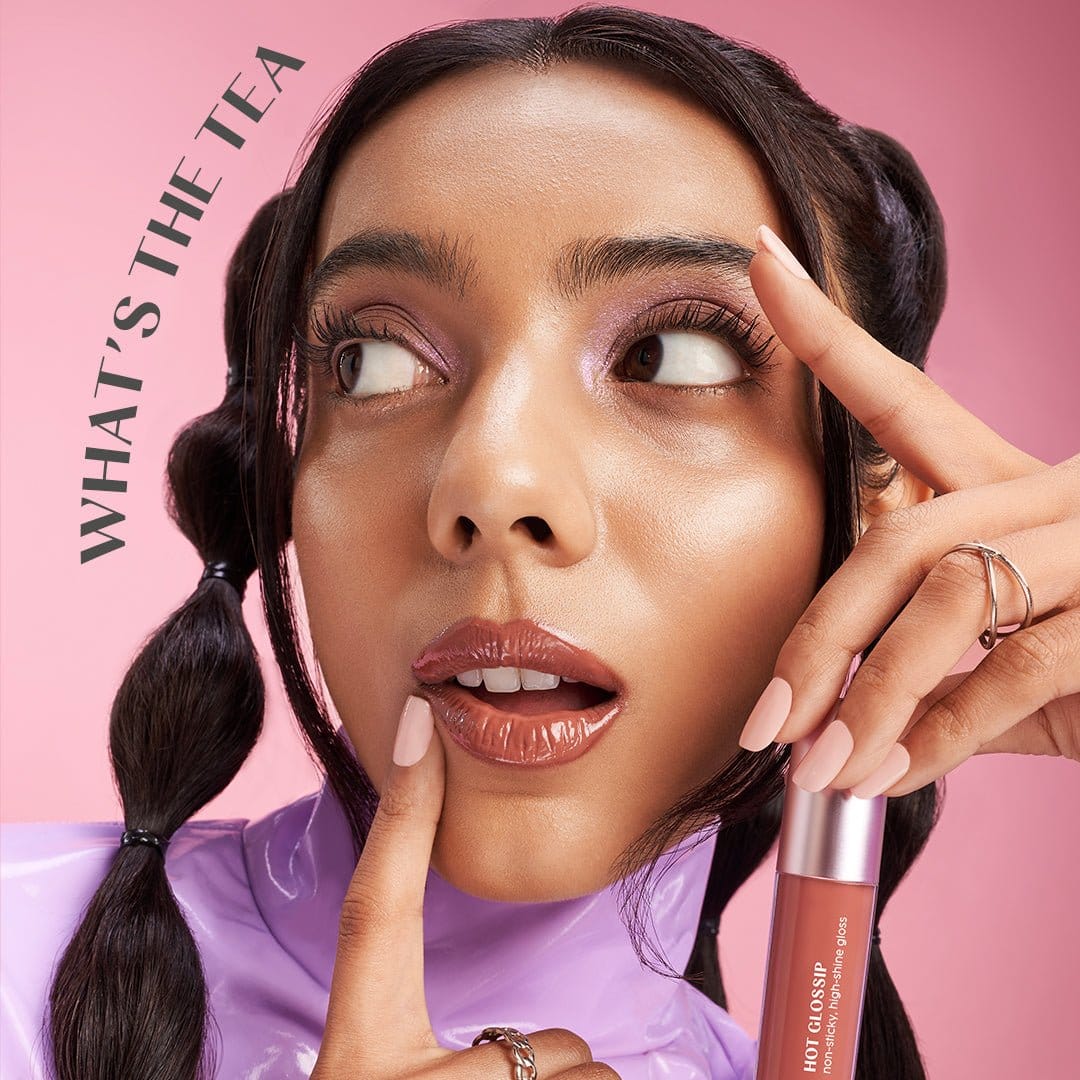 Hot Glossip Non - Sticky, High - Shine Gloss – Whats The Tea - House Of Makeup
