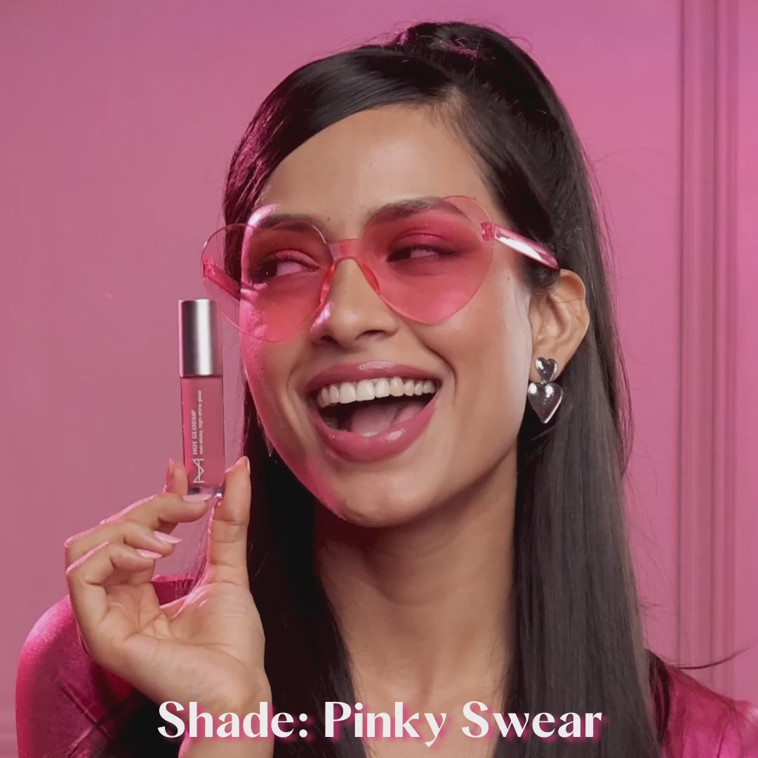 House Of Makeup Hot Glossip Non-Sticky, High-Shine Lip Gloss – Pinky Swear