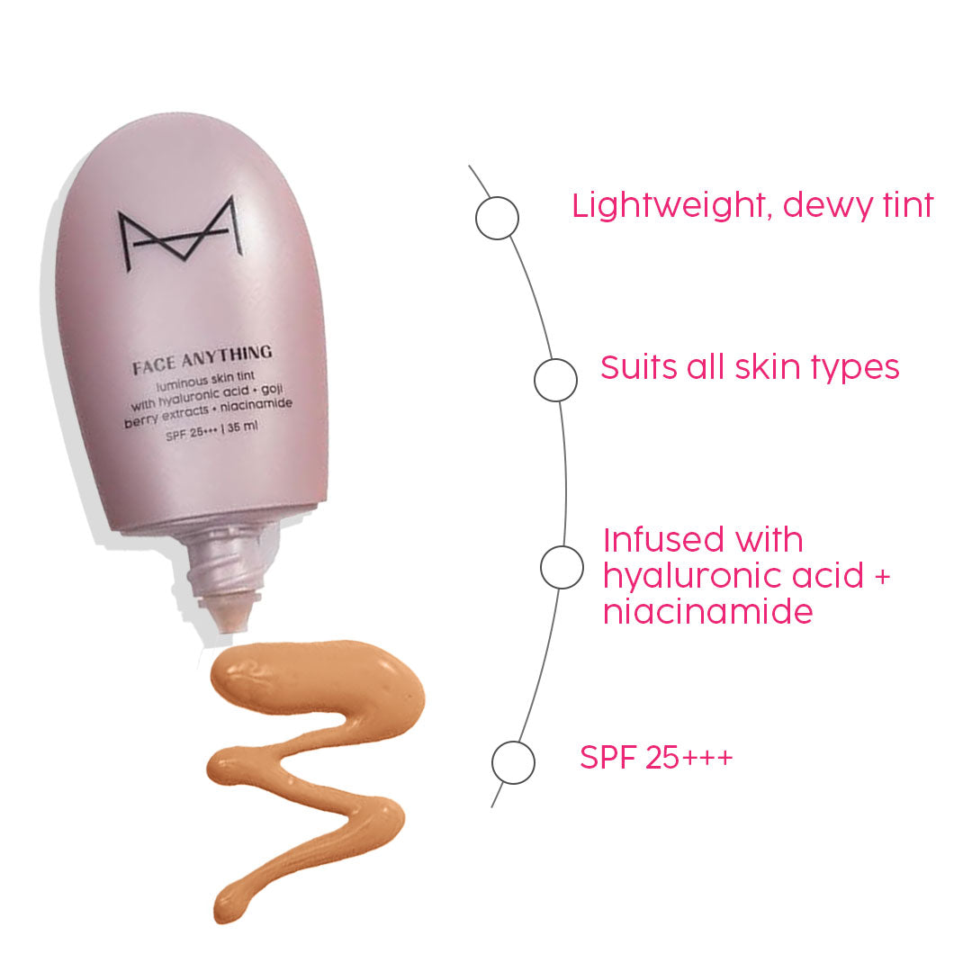 Face Anything Luminous Skin Tint For Glass Skin: Deep Skin Tone (D-15)