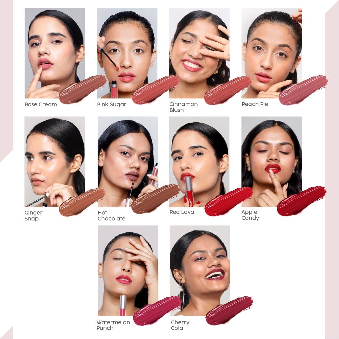 Warm brown and nude Dawn To Dawn liquid matte lipstick shades