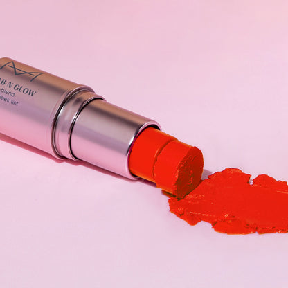 Dab N Glow Easy-Blend Lip + Cheek Tint - Fiery Red