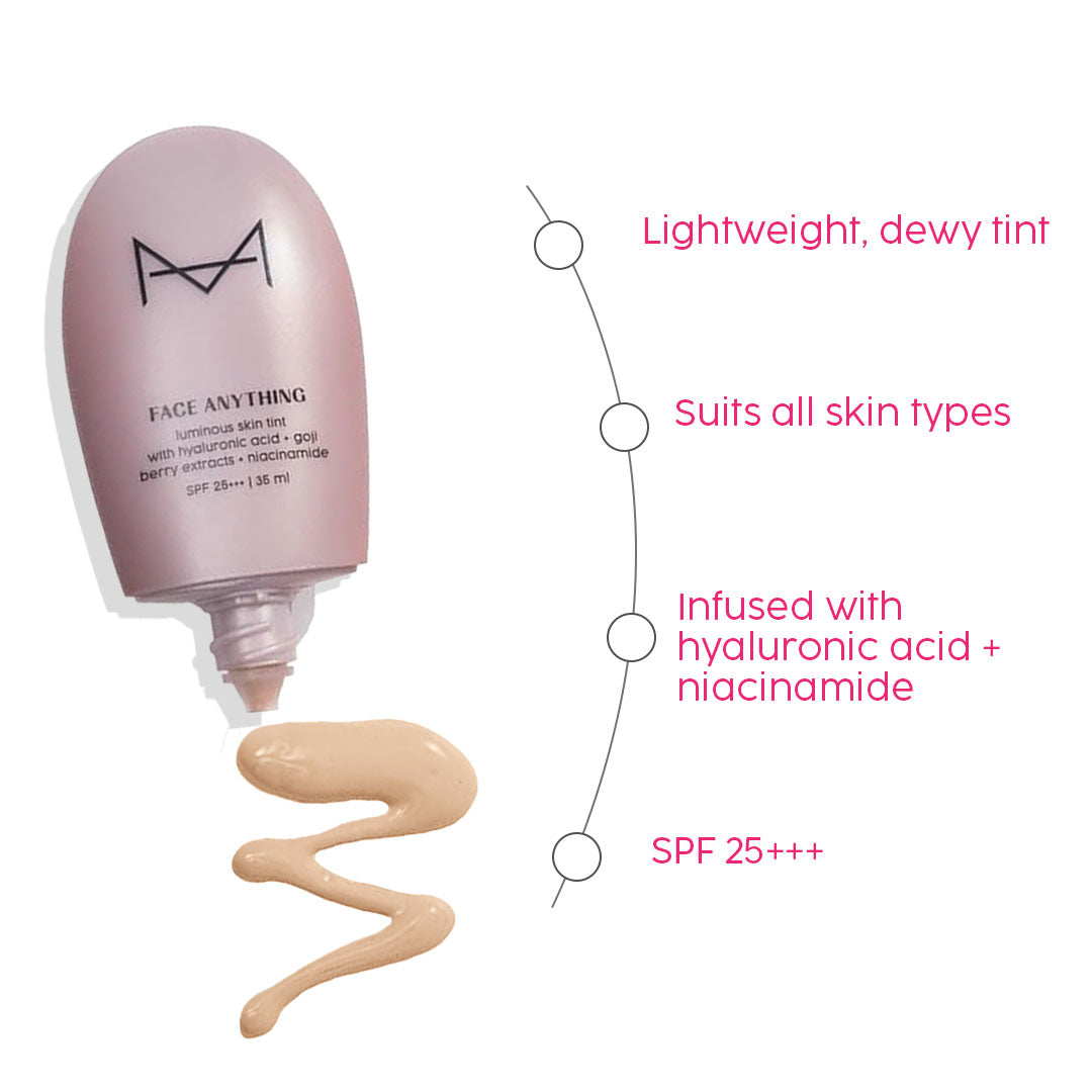 Face Anything Luminous Skin Tint For Glass Skin: Medium Tone (M05)