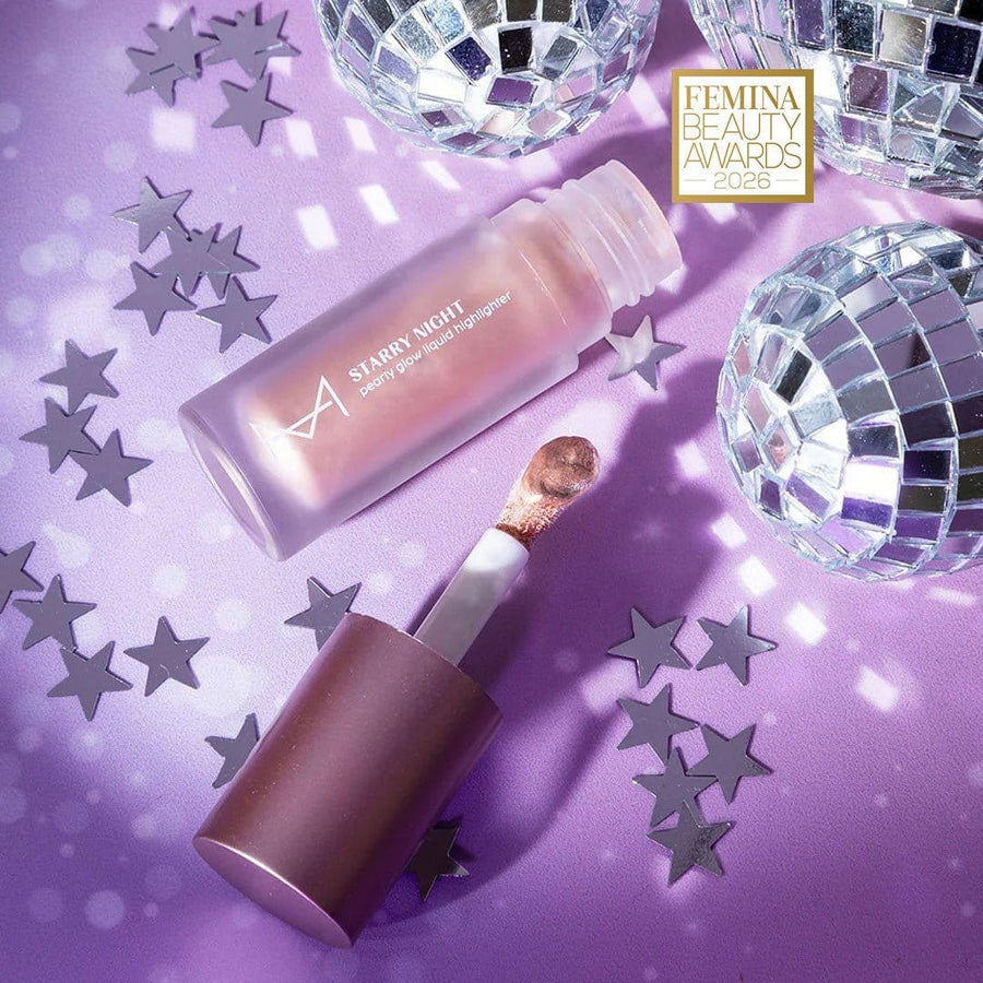 Starry Night Pearly - Glow Liquid Highlighter: For Fair Skin Tone (Moonlight) - House Of Makeup