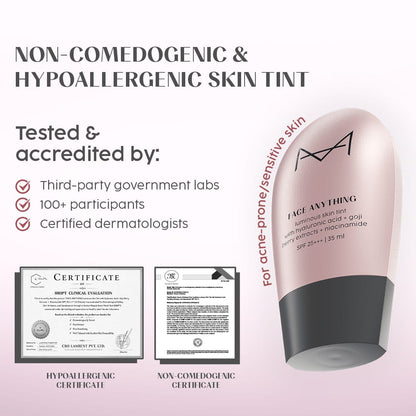Face Anything Non-Comedogenic Luminous Skin Tint For Glass Skin: Fair Skin Tone (F-02) - House Of Makeup