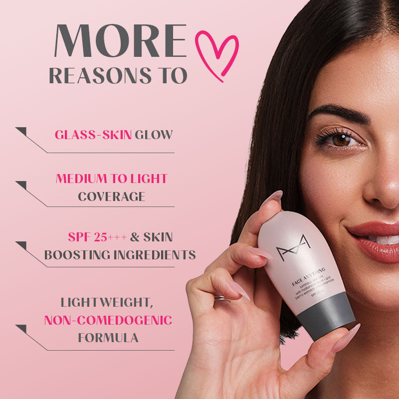 Face Anything Luminous Skin Tint For Glass Skin: Medium Skin Tone (M15)