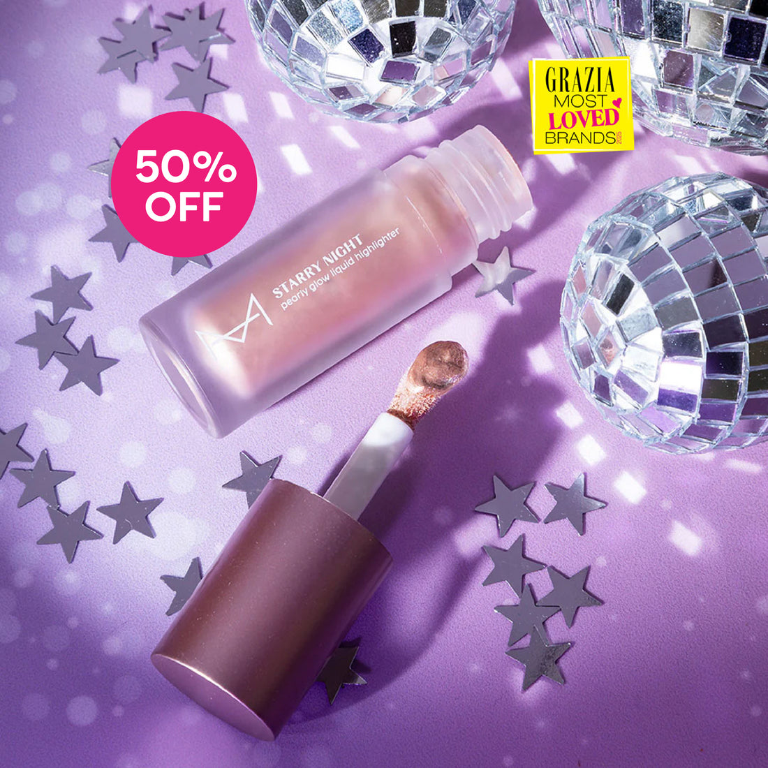 Starry Night Pearly-Glow Liquid Highlighter: For Fair Skin Tone (Moonlight)