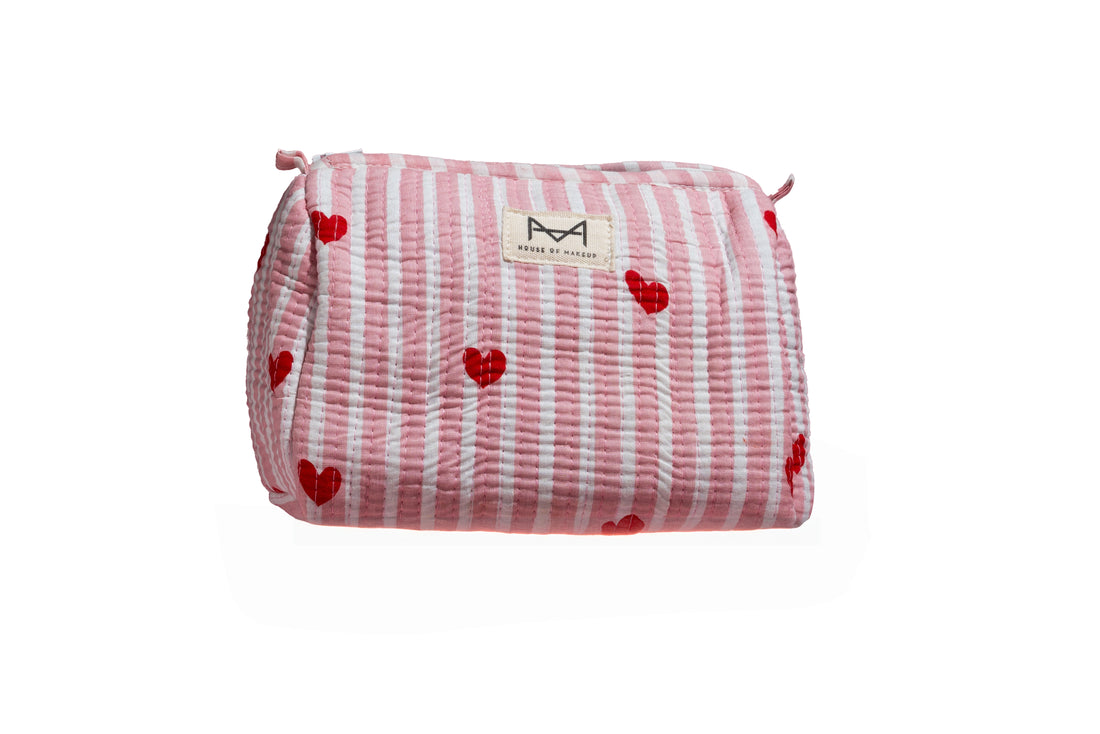 House Of Makeup Striped Pouch