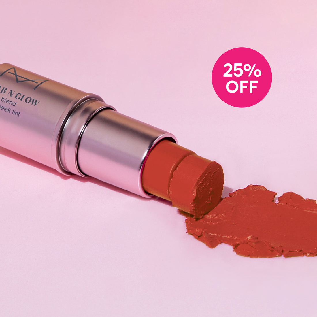 Dab N Glow Easy-Blend Lip + Cheek Tint - Peach Cobbler