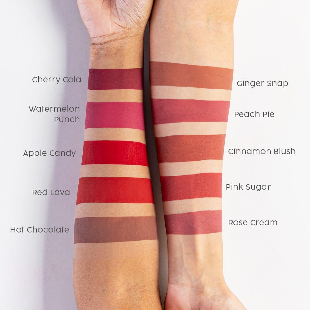 Dawn To Dawn liquid matte lipstick range across warm nude and berry shades