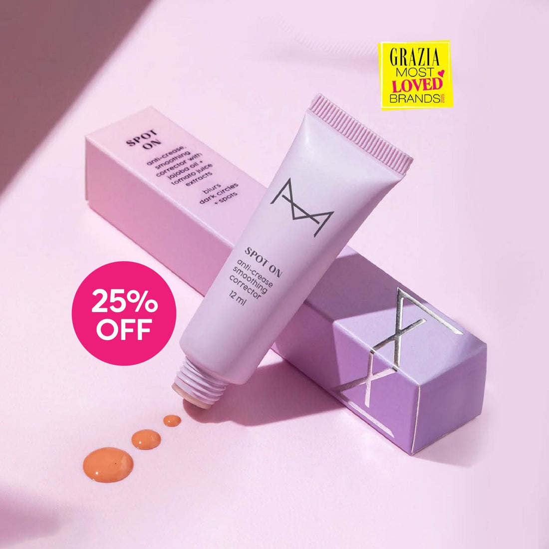 Spot On Anti - Crease, Smoothing Corrector: Fair - To - Light Skin Tone (Light Peach) - House Of Makeup