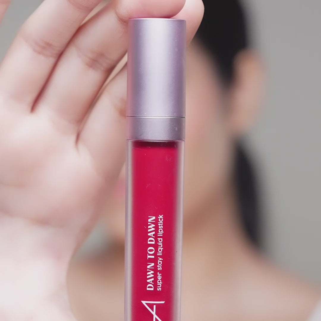 How to apply Super Stay Liquid Matte Lipstick - Red Lava shade