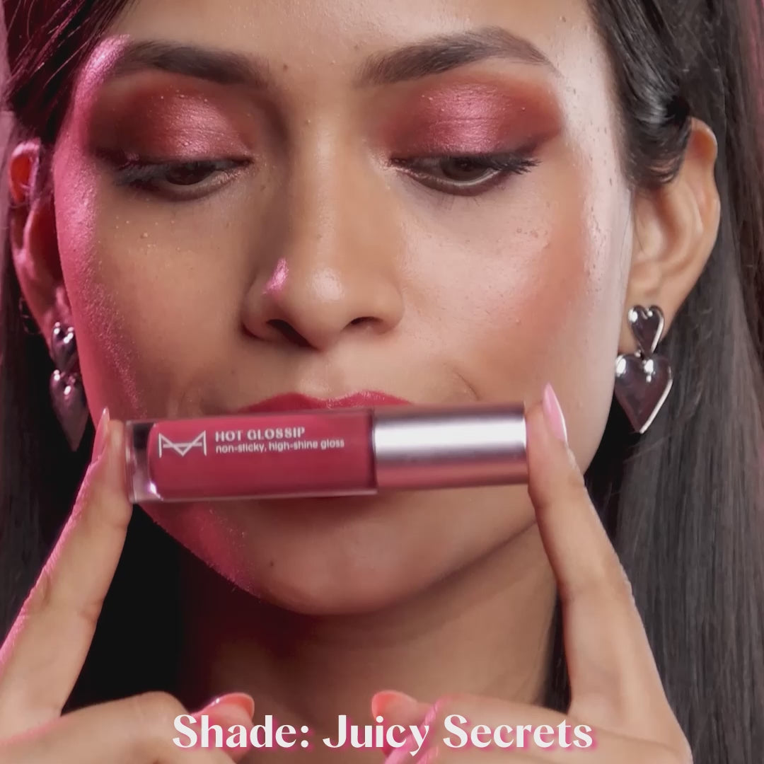 House Of Makeup Hot Glossip Non-Sticky, High-Shine Gloss – Juicy Secrets