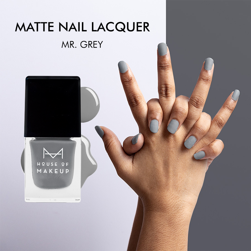 MATTE NAIL LACQUER - MR. GREY NAIL House Of Makeup  (5238223601815)