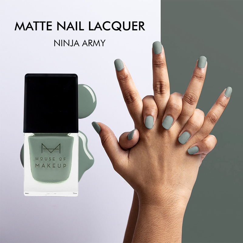 MATTE NAIL LACQUER - NINJA ARMY&lt;br&gt;&lt;small&gt;Mfg: Feb-20 | Exp: May-23&lt;/small&gt; NAIL House Of Makeup  (5238225240215)